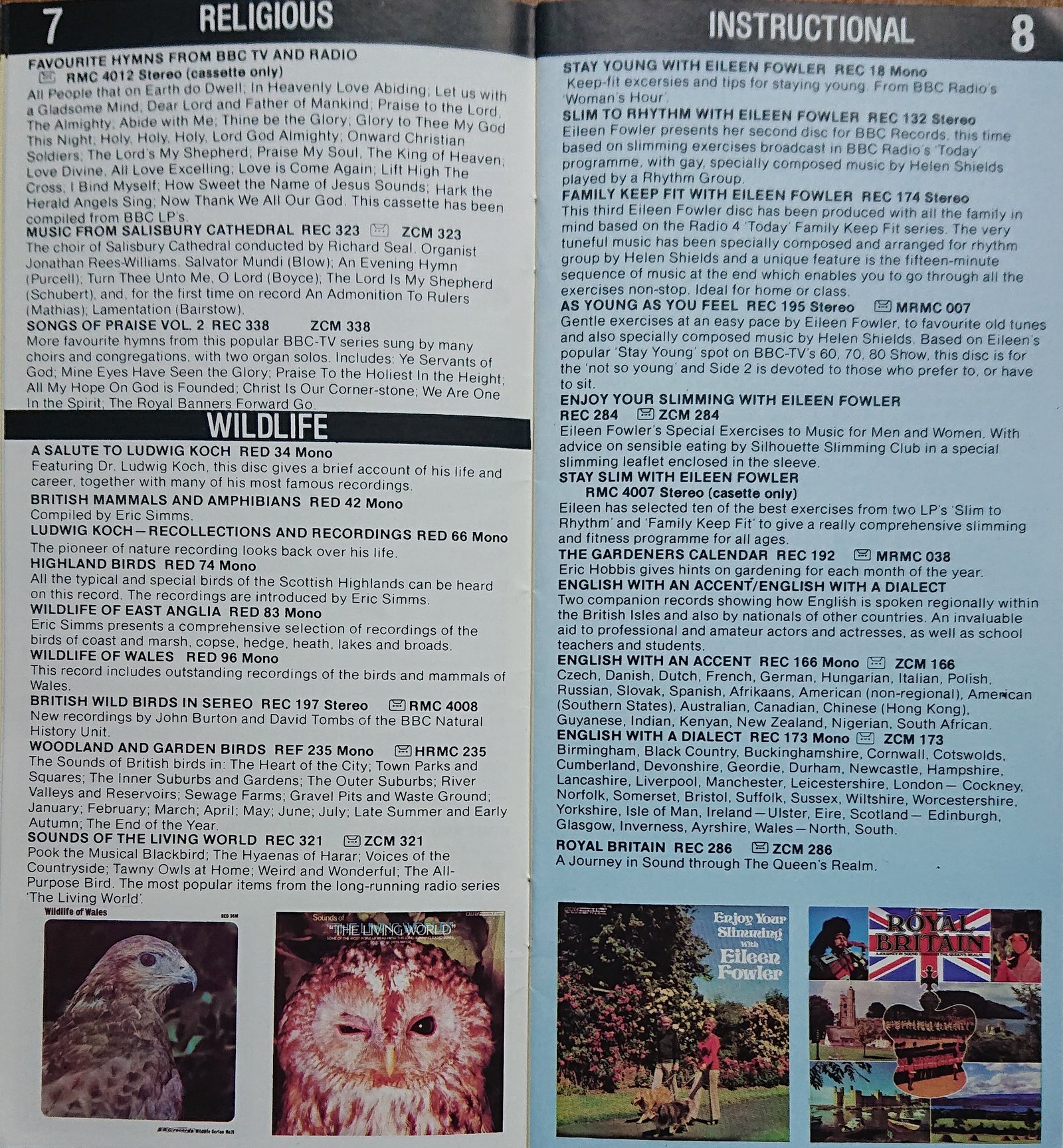 Other pages of catalogue BBC Records catalogue 1979 early